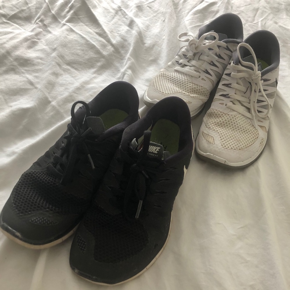 Two pairs of Nikes